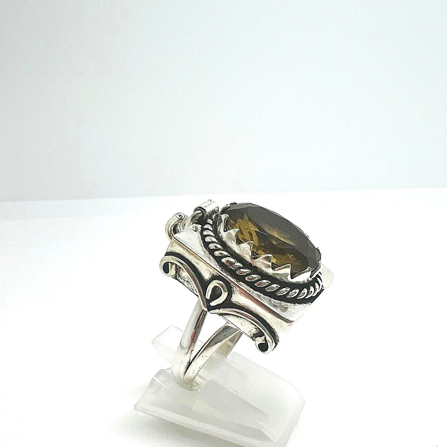 925er Silber Rauchquarz