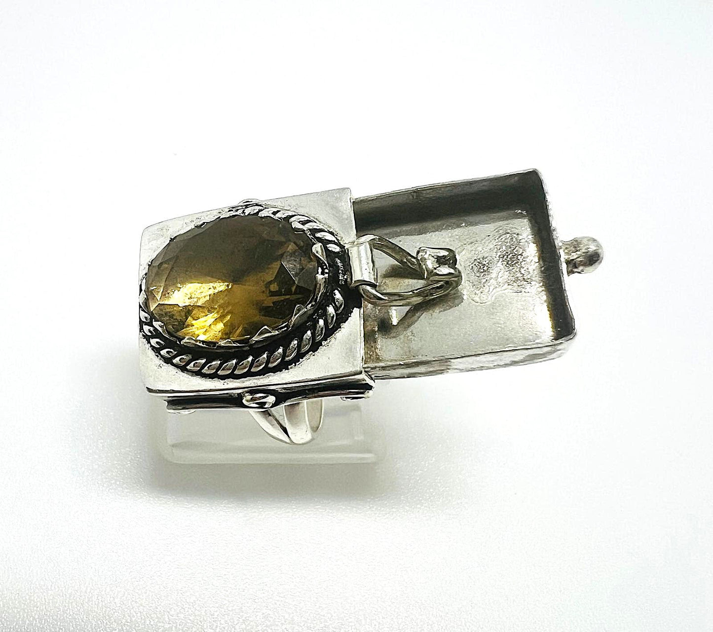 925er Silber Rauchquarz