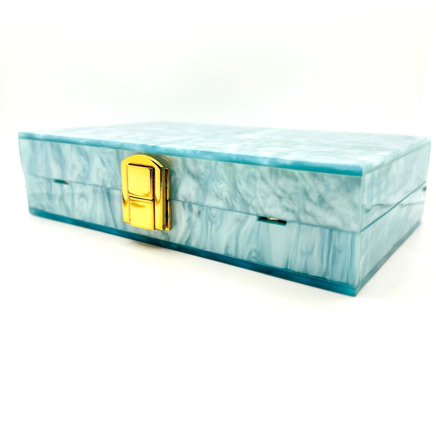 Statement Clutch – hellblau