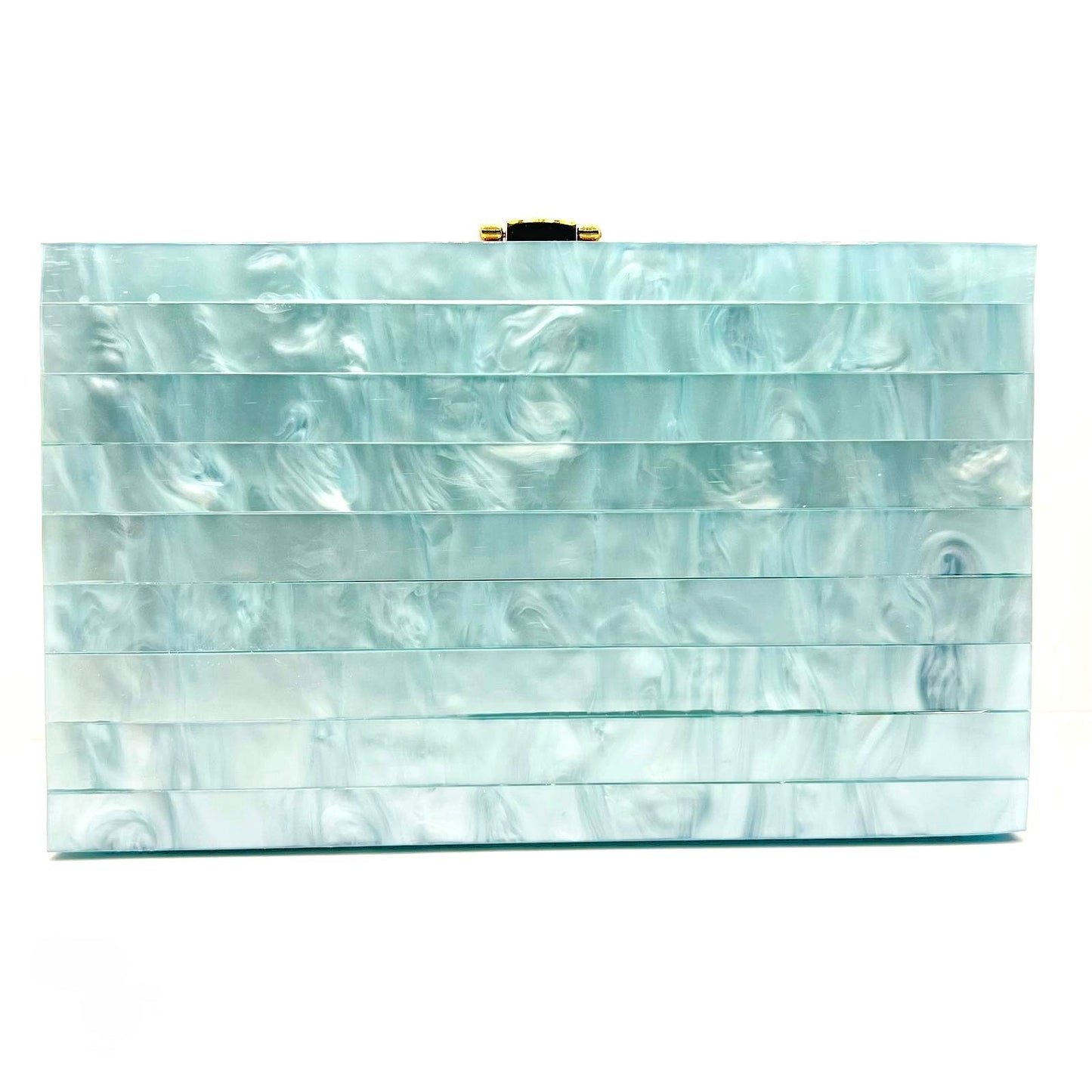 Statement Clutch – hellblau