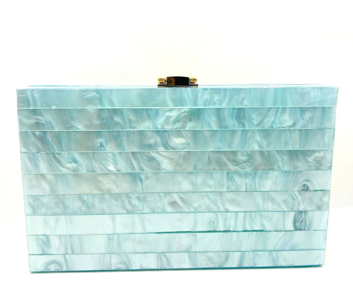 Statement Clutch – hellblau