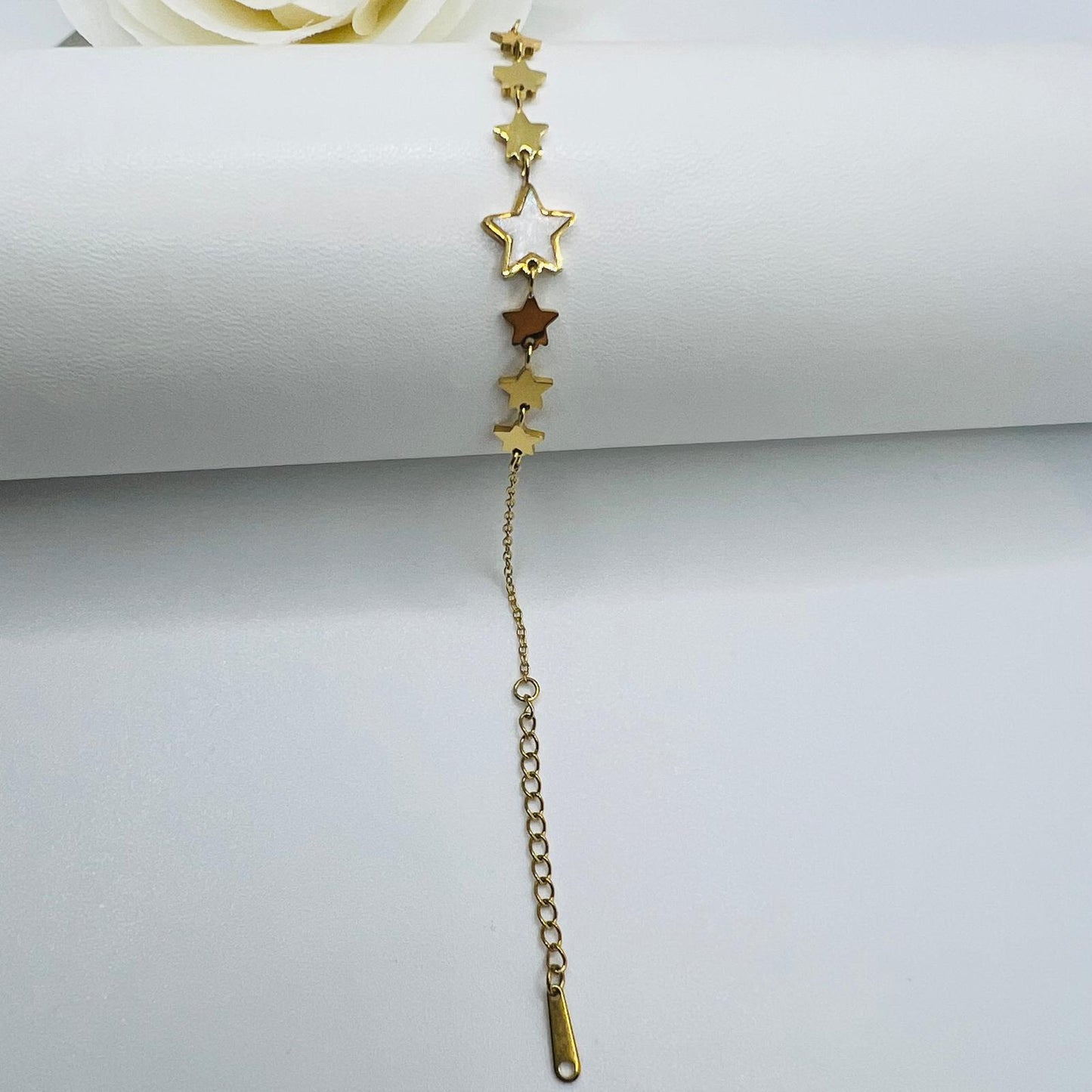 Sternen Schmuck Set gold