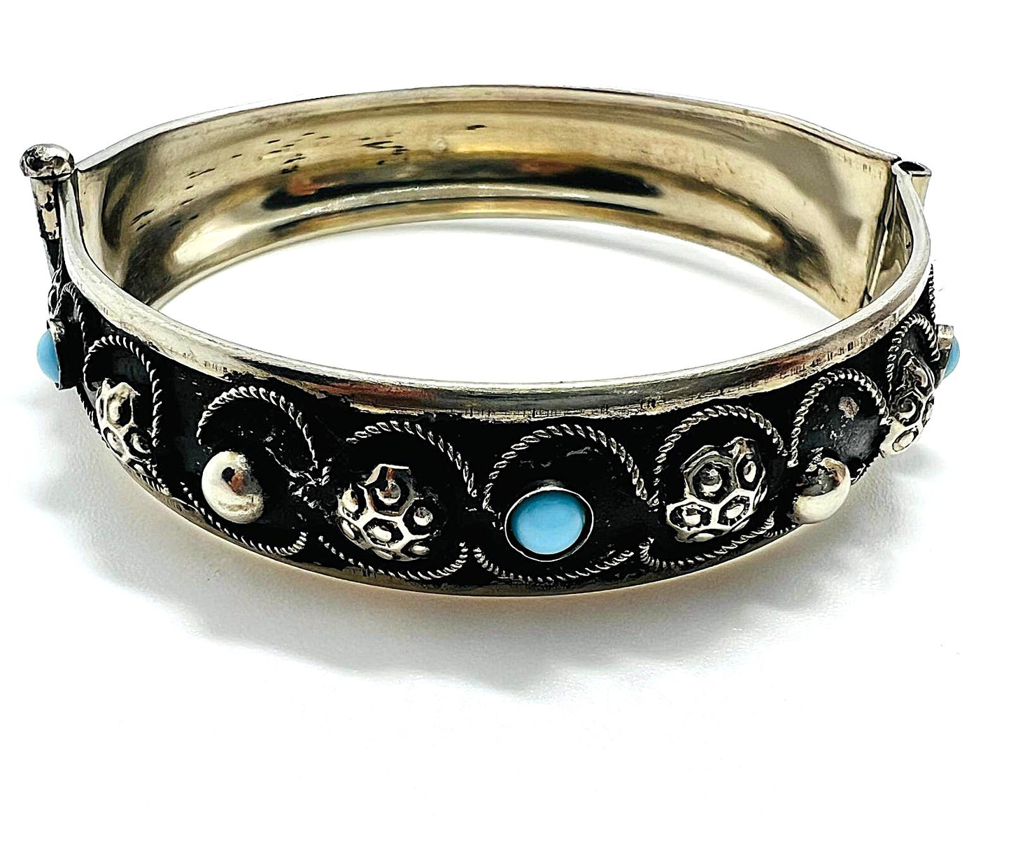 Versilberte Vintage-Armspange