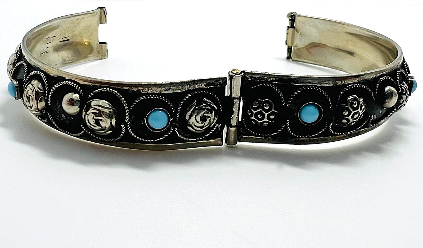 Versilberte Vintage-Armspange