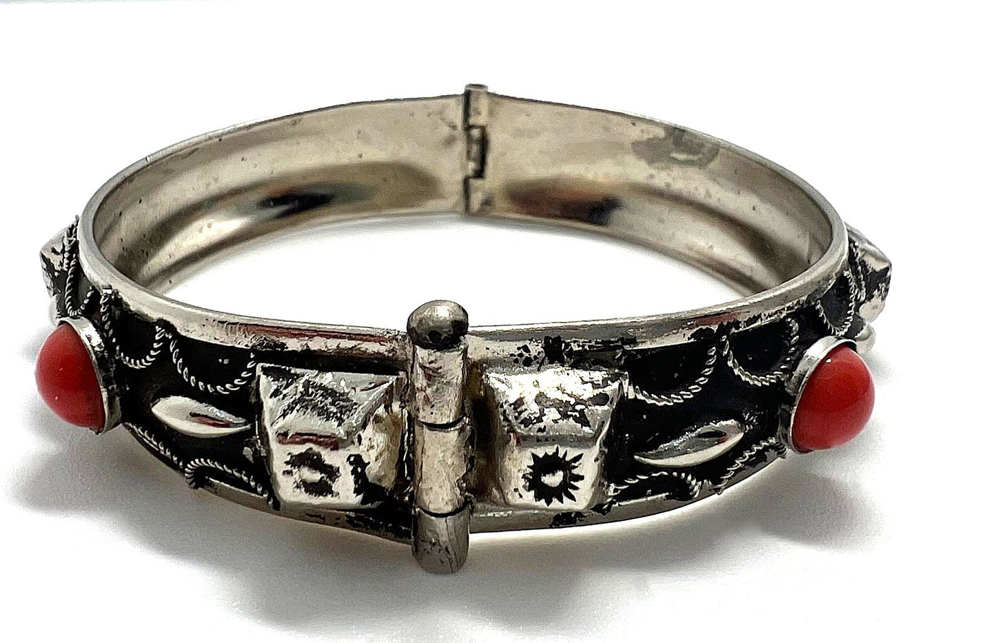 Versilberte Vintage-Armspange