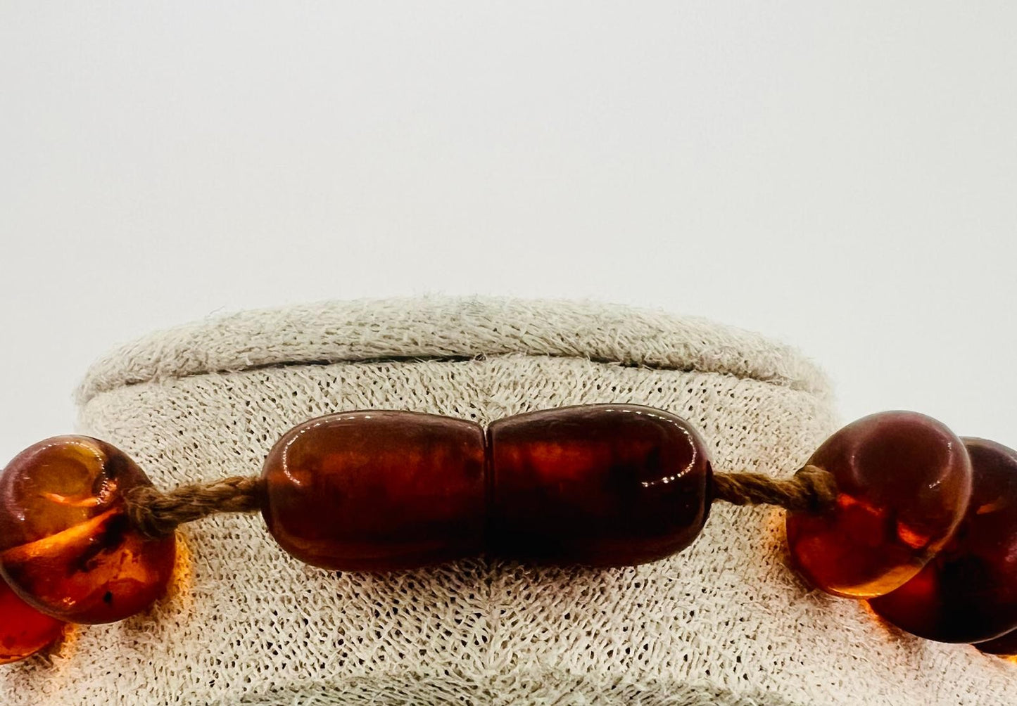 Vintage Bernsteinkette Cognac