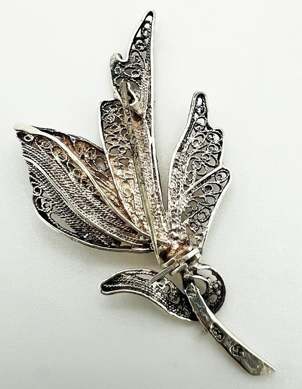 Vintage-Brosche aus Silber