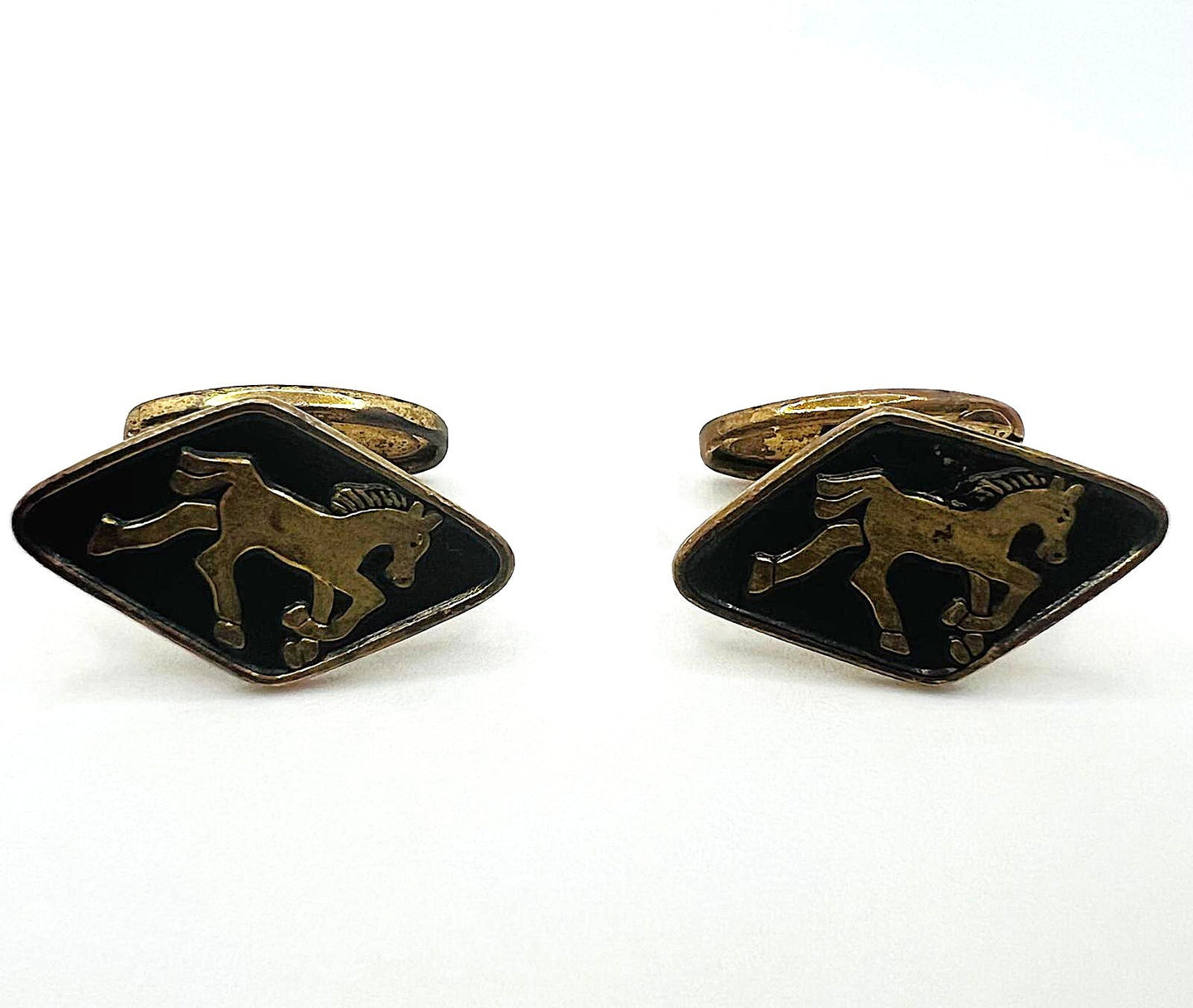 Vintage Cufflinks Pferd Motiv