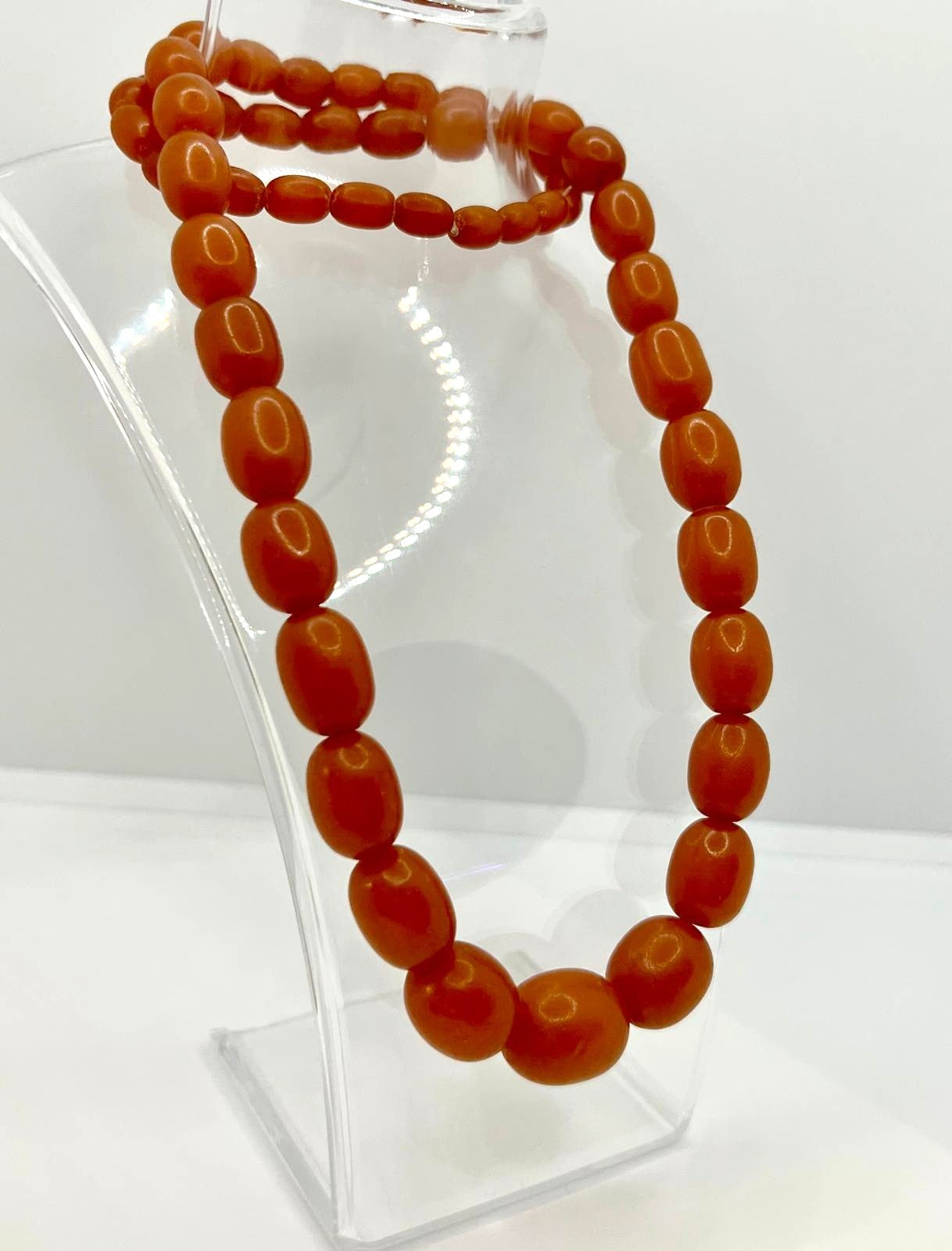 Vintage Honigbernstein Kette 57,6g Amber