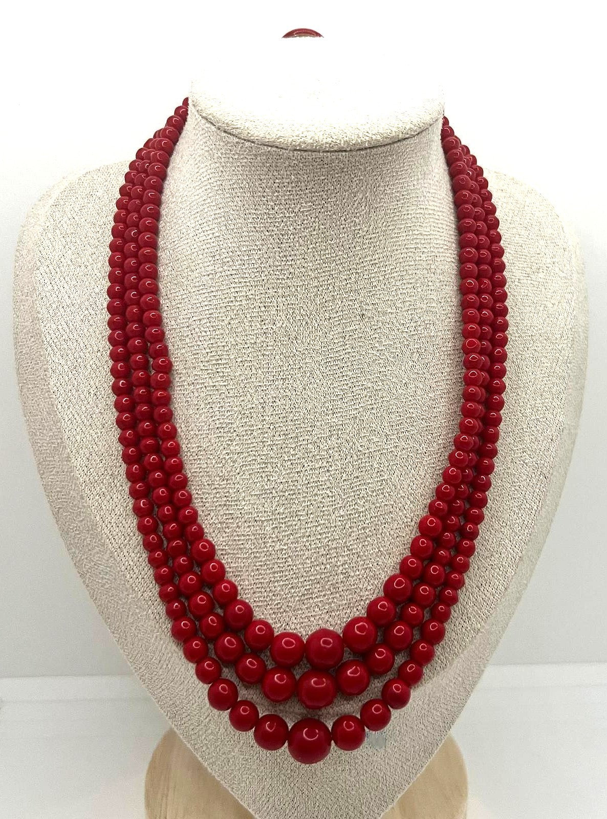 Elegante Vintage-Korallenkette