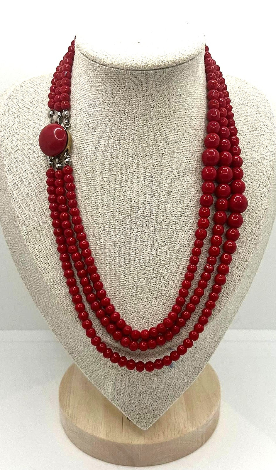 Elegante Vintage-Korallenkette