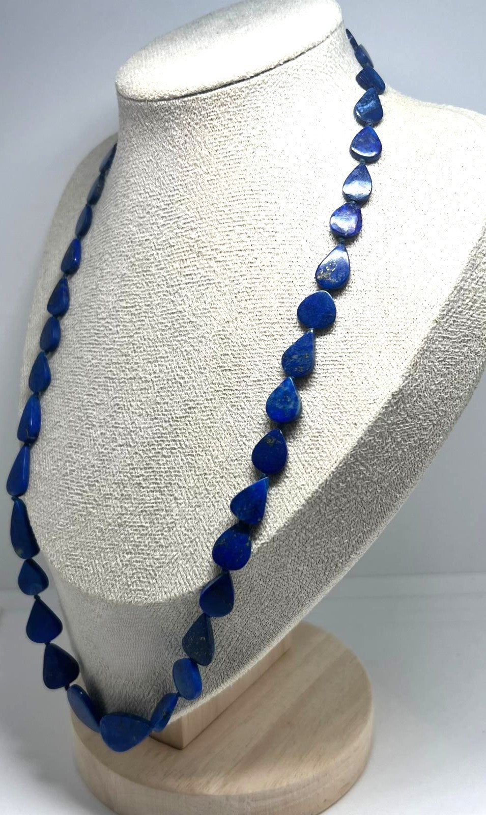 Vintage Lapislazuli Tropfenkette