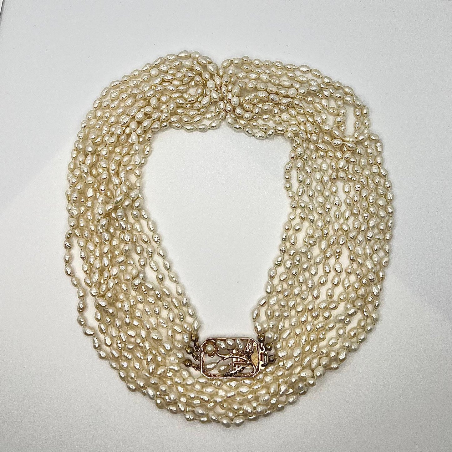 Luxuriöses Vintage XXL Süßwasserperlen Collier