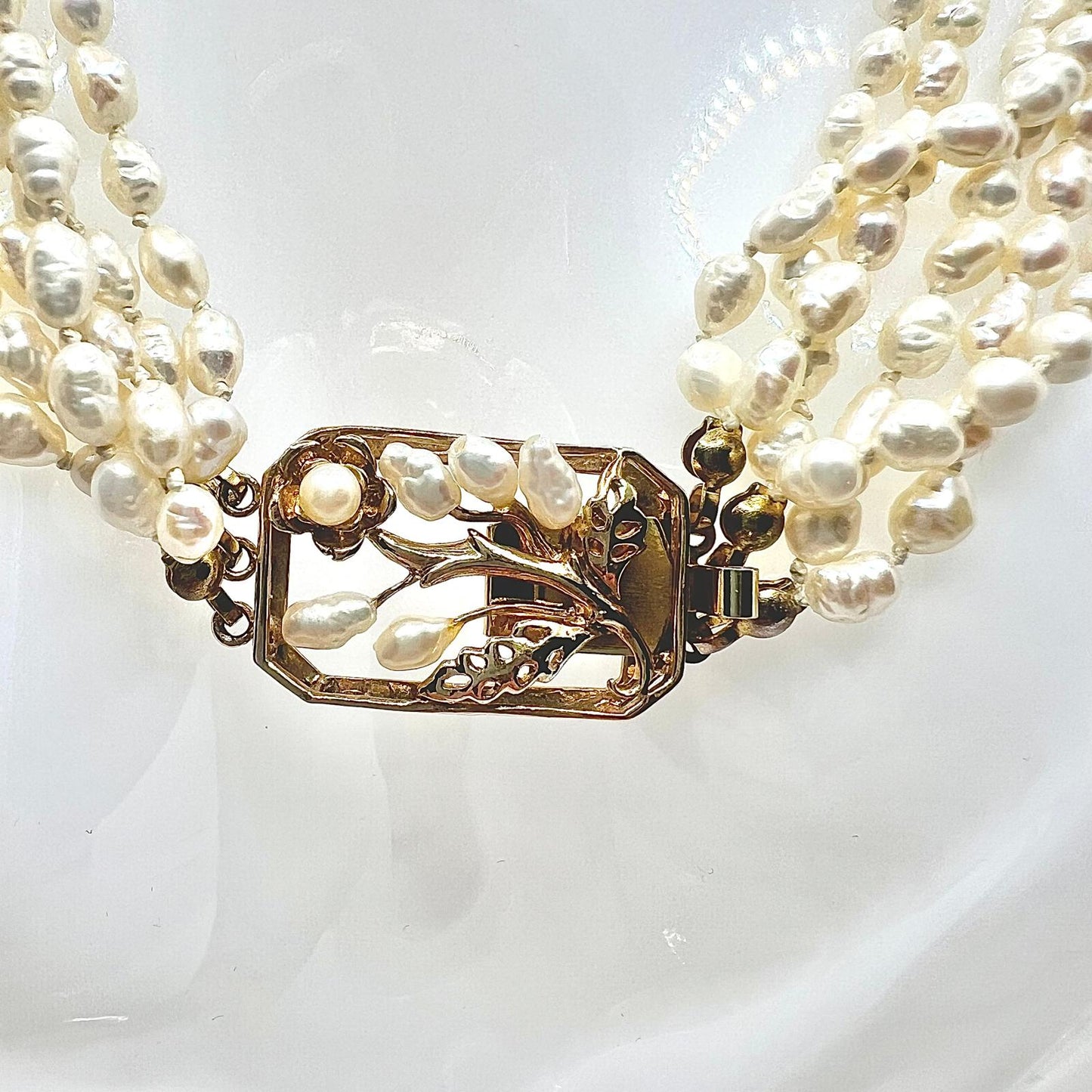 Luxuriöses Vintage XXL Süßwasserperlen Collier