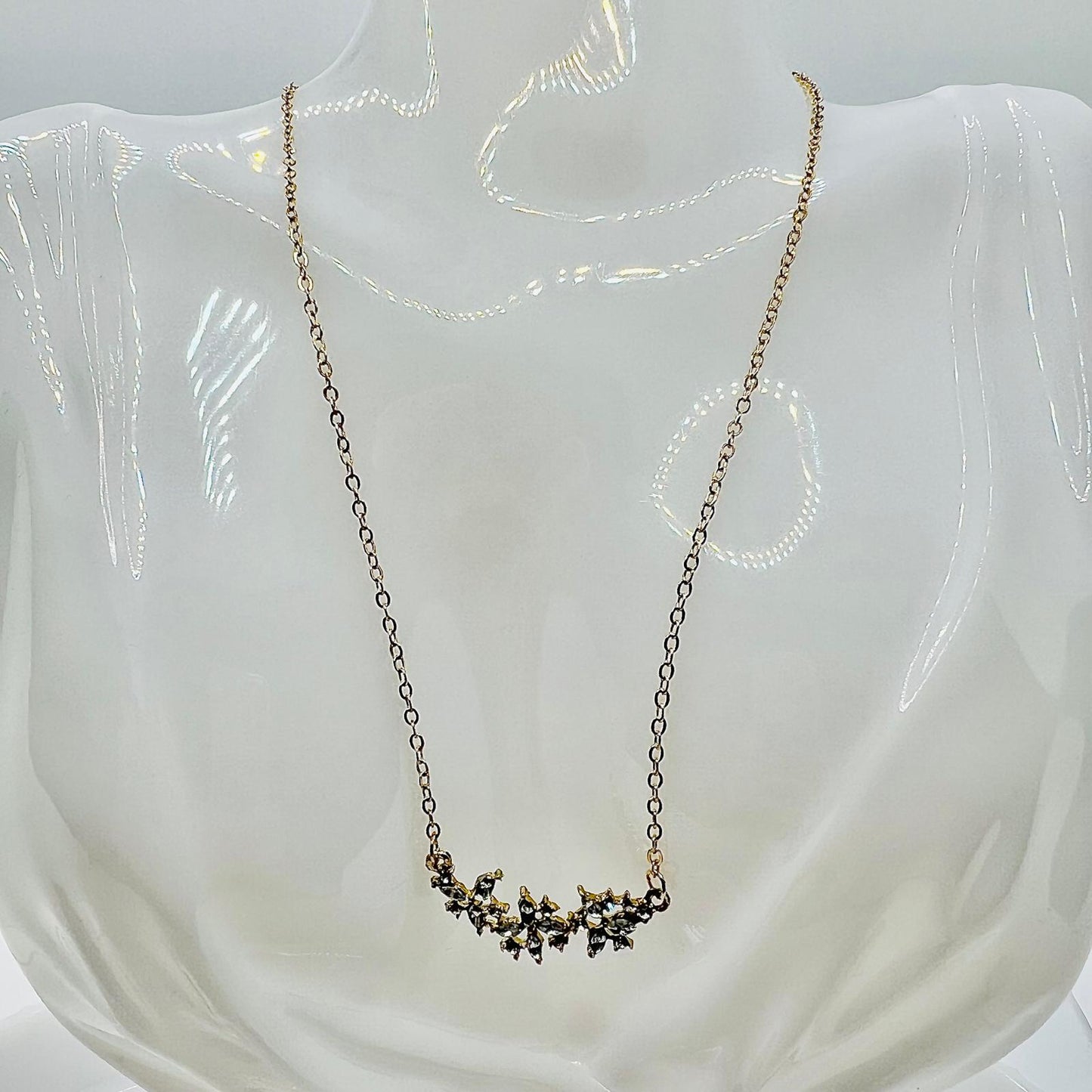 Atlantis Crystal Necklace 18 Karat Vergoldet