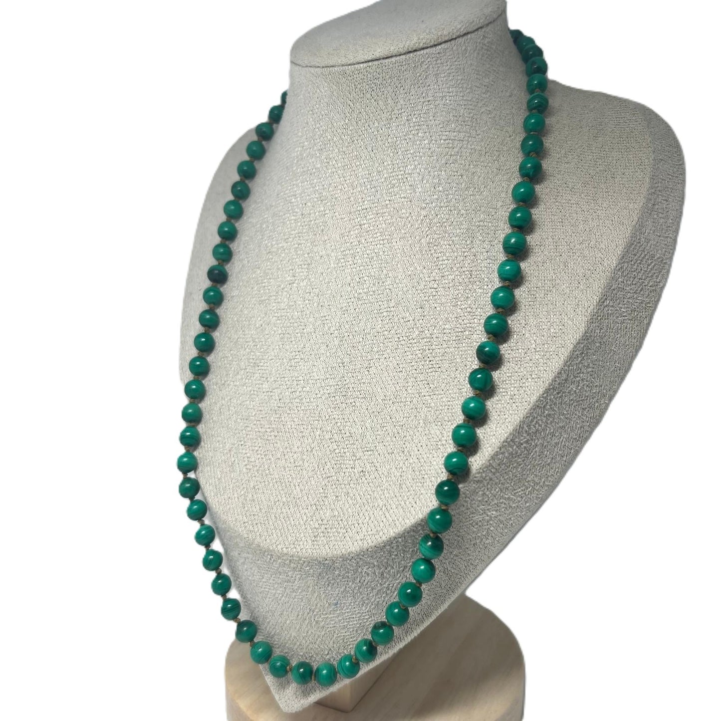 Antike Art Déco Malachit-Kette