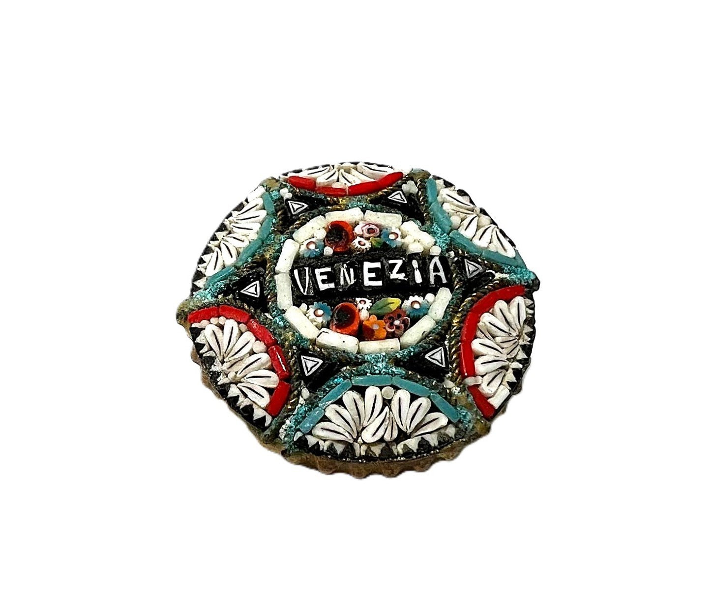 Antike Mikromosaik Brosche