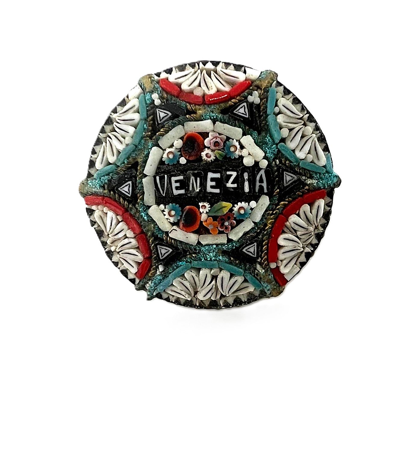 Antike Mikromosaik Brosche