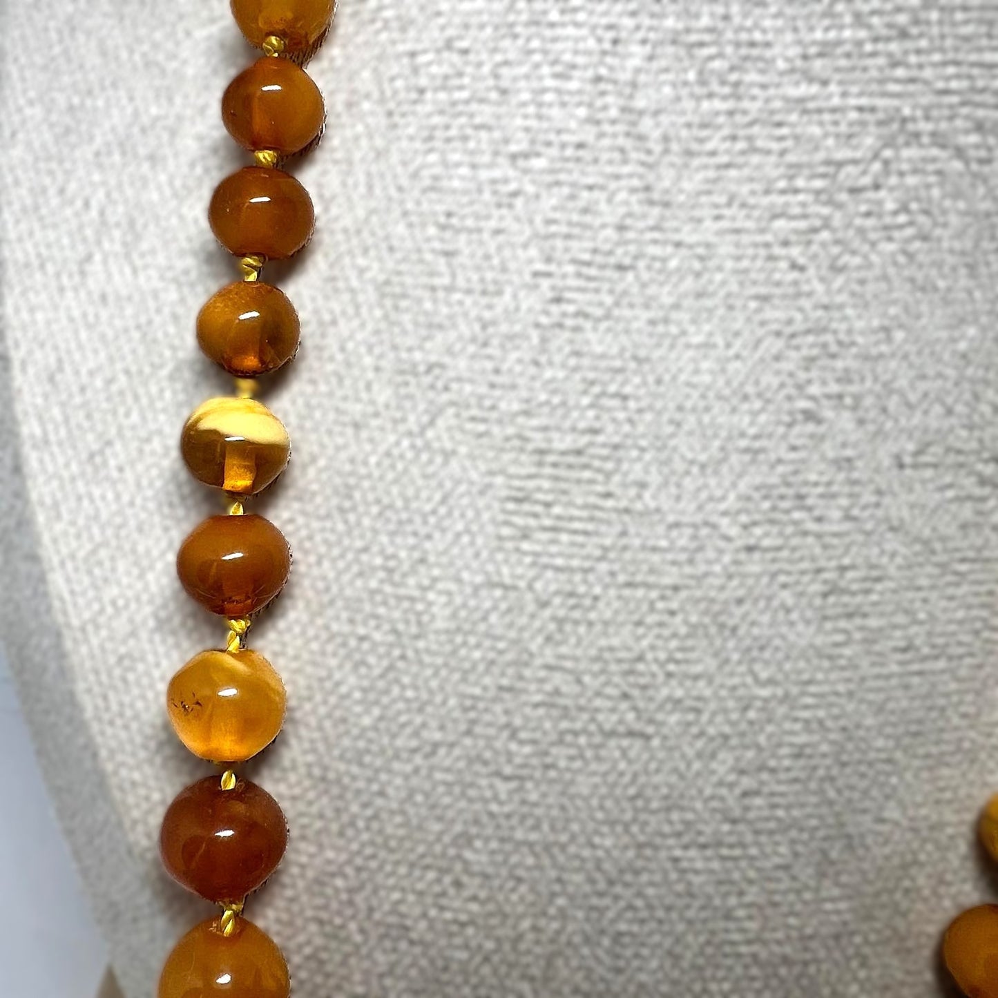 Antike Butterscotch Bernstein Kette