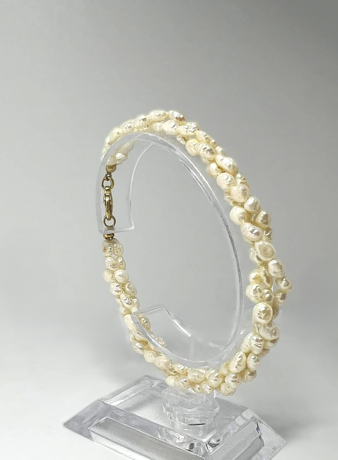 "Elegantes Süßwasser Perlenarmband 