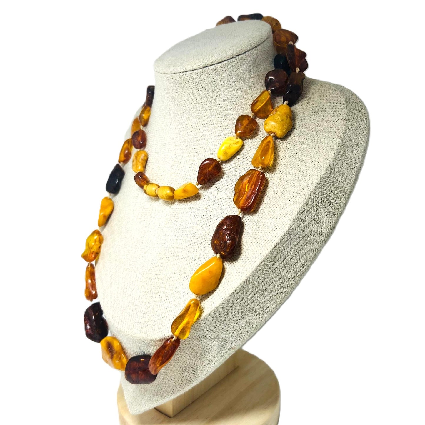 Antike Bernsteinkette Butterscotch 