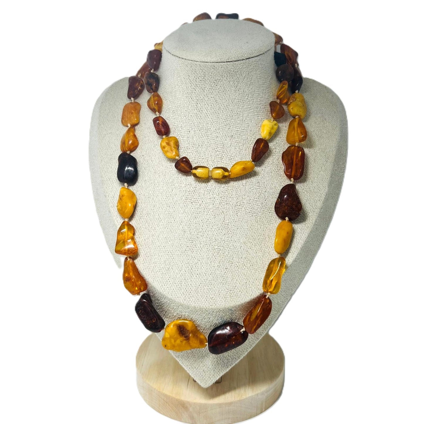Antike Bernsteinkette Butterscotch 