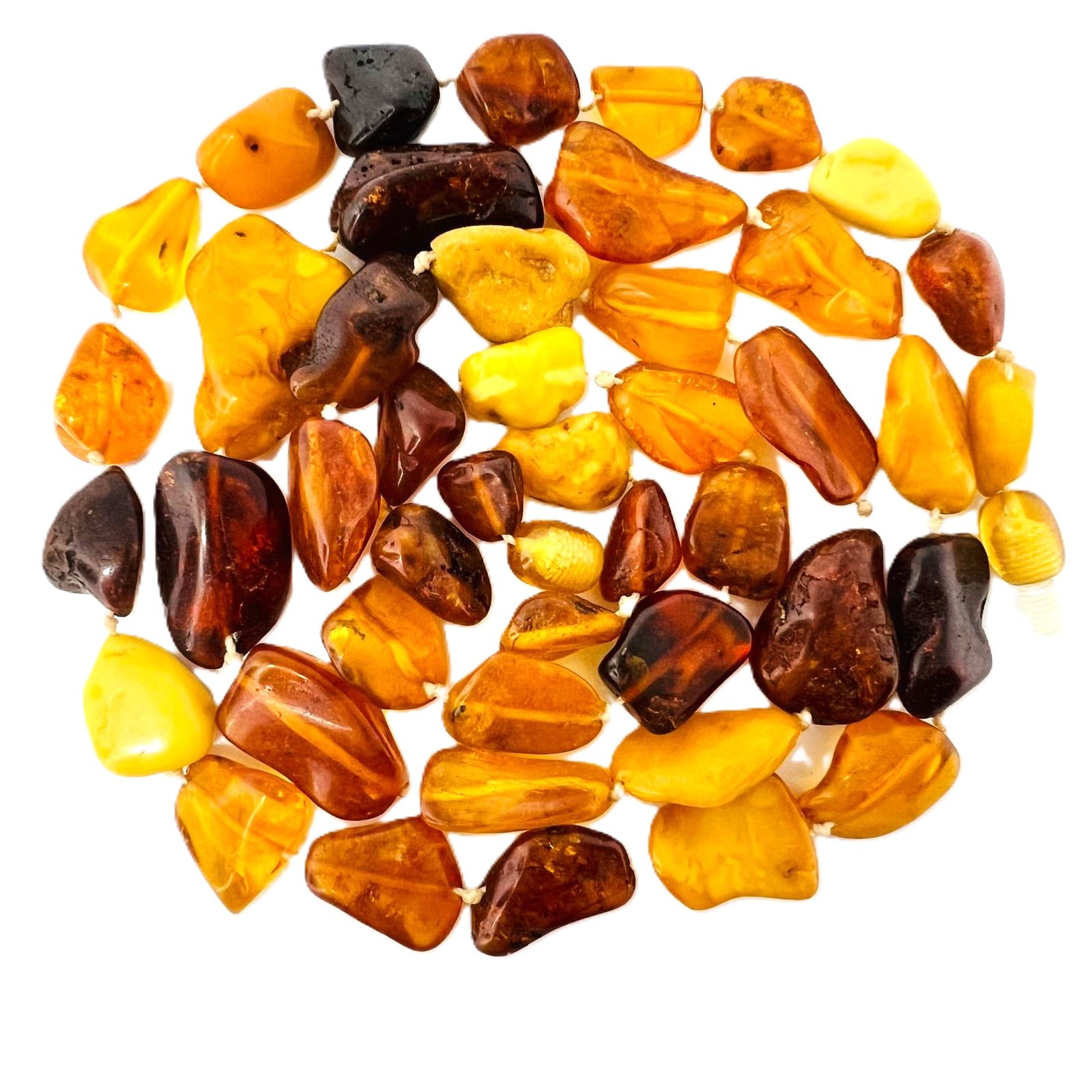 Antike Bernsteinkette Butterscotch 