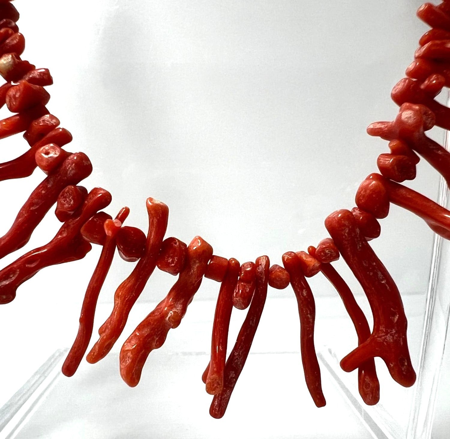 Antike Astkorallen-Collier 