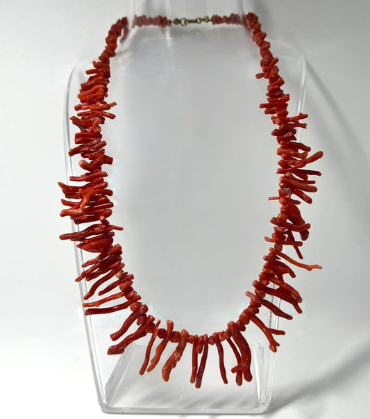 Antike Astkorallen-Collier 