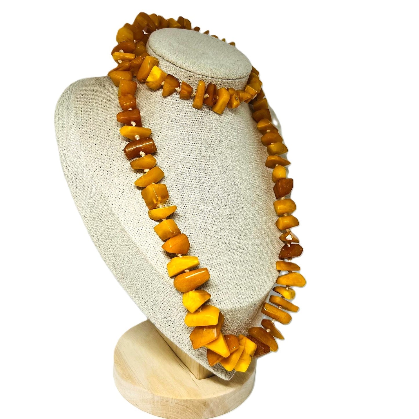 Antike Butterscotch Bernstein-Kette 
