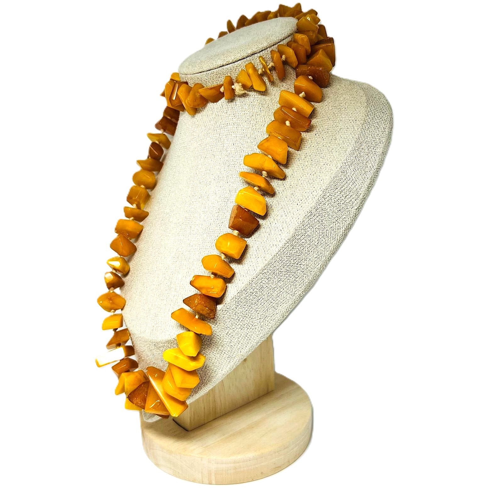 Antike Butterscotch Bernstein-Kette 