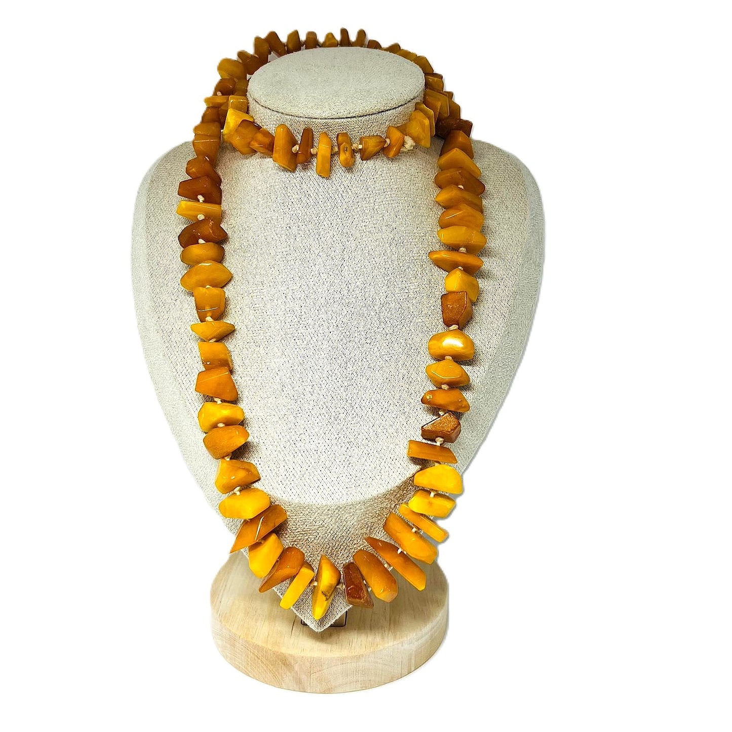 Antike Butterscotch Bernstein-Kette 