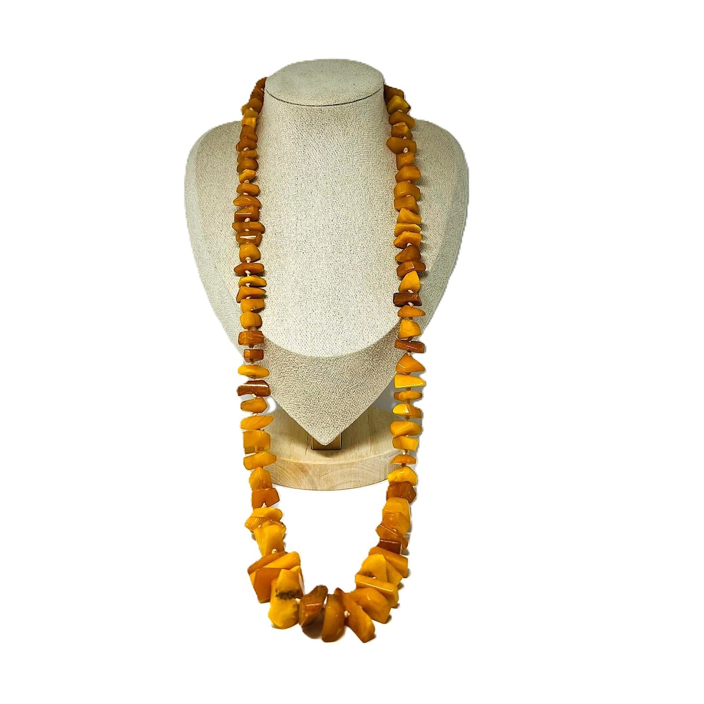 Antike Butterscotch Bernstein-Kette 