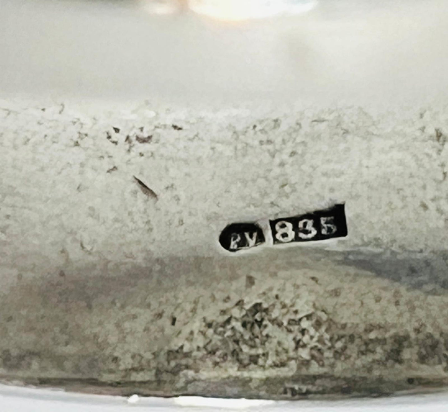 Antiker 835 Silber Giftring 