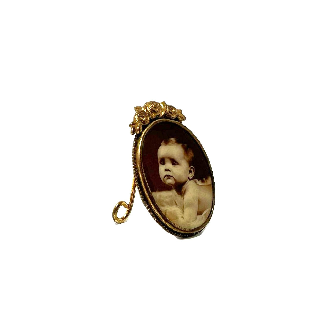 Antiker Miniatur-Fotoaufsteller 