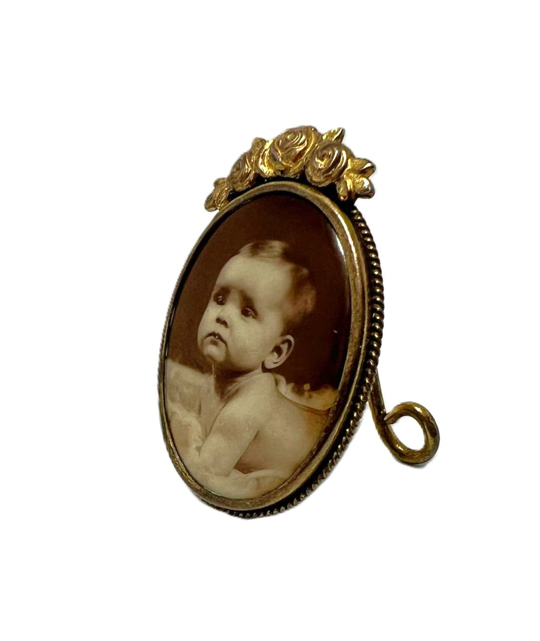 Antiker Miniatur-Fotoaufsteller 