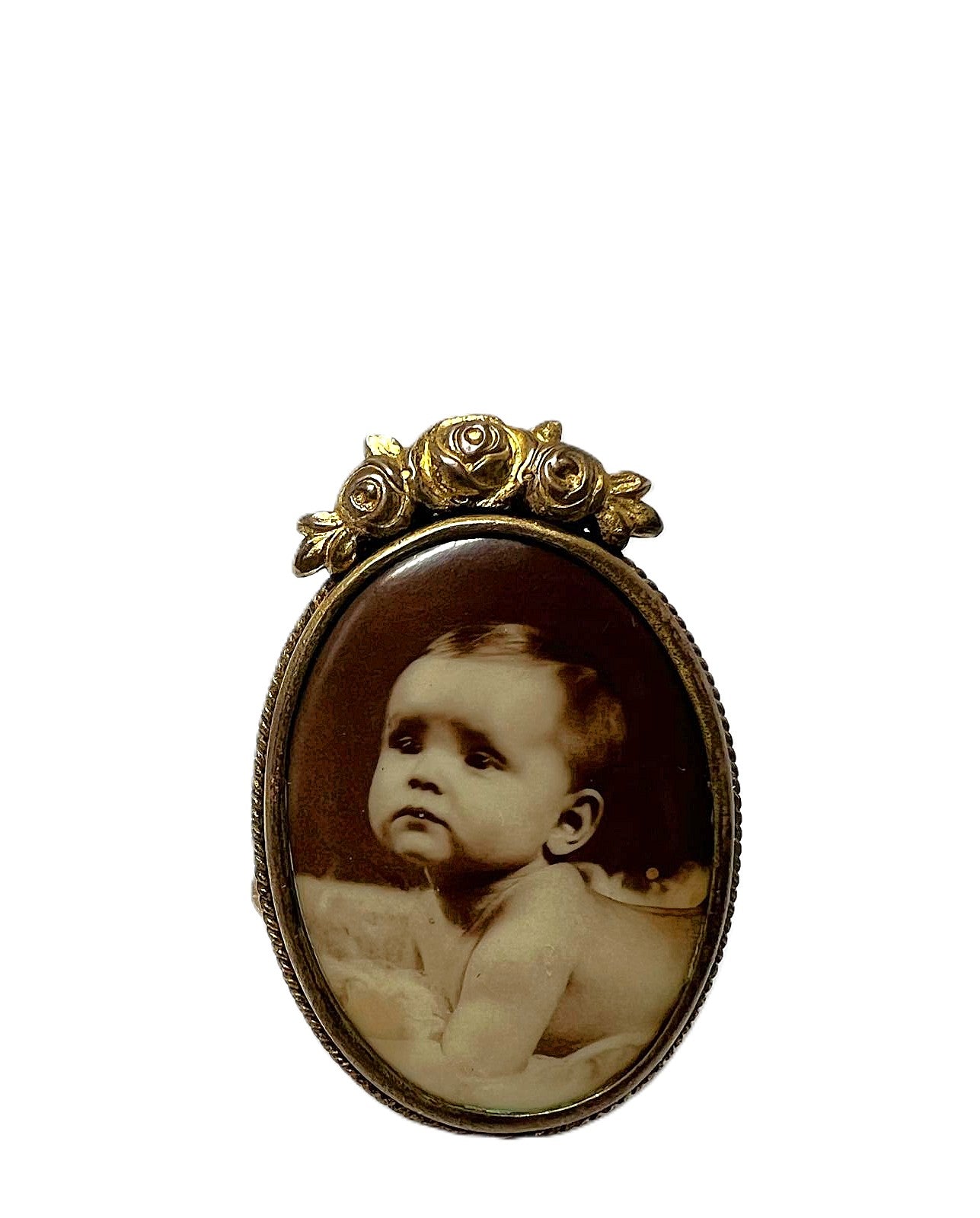 Antiker Miniatur-Fotoaufsteller 