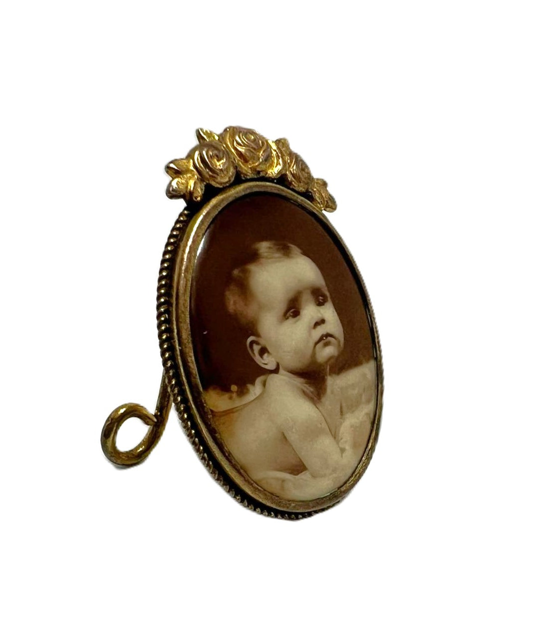 Antiker Miniatur-Fotoaufsteller 