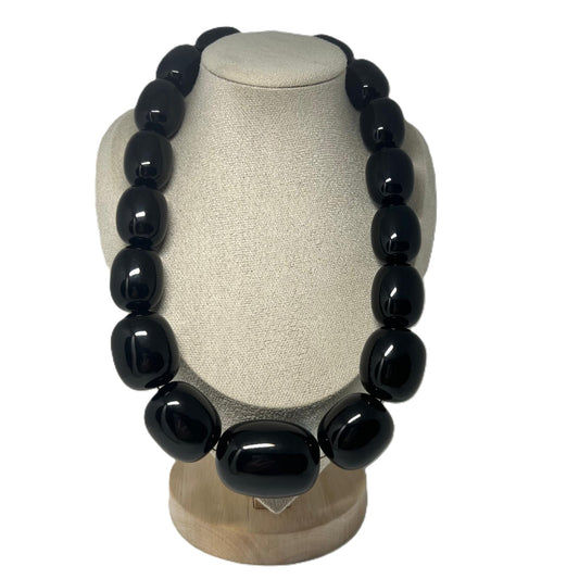 XXL Bakelit Kette Schwarz