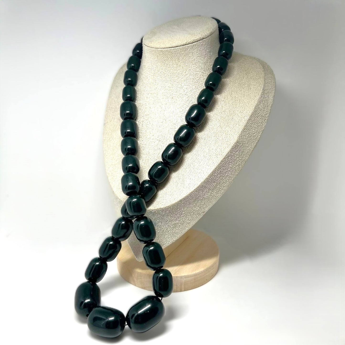 XXL grün Bakelit Kette Art Déco