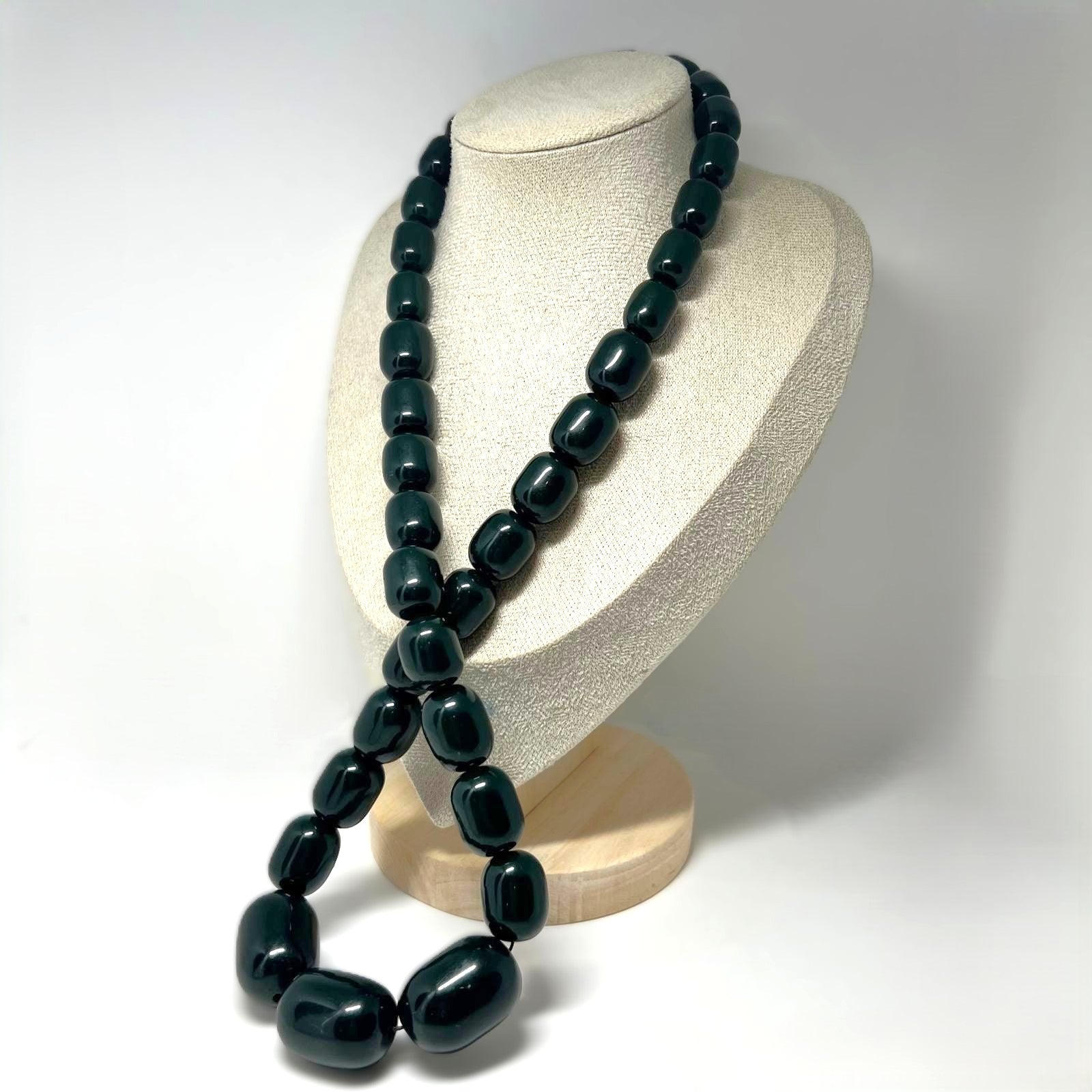 XXL grün Bakelit Kette Art Déco