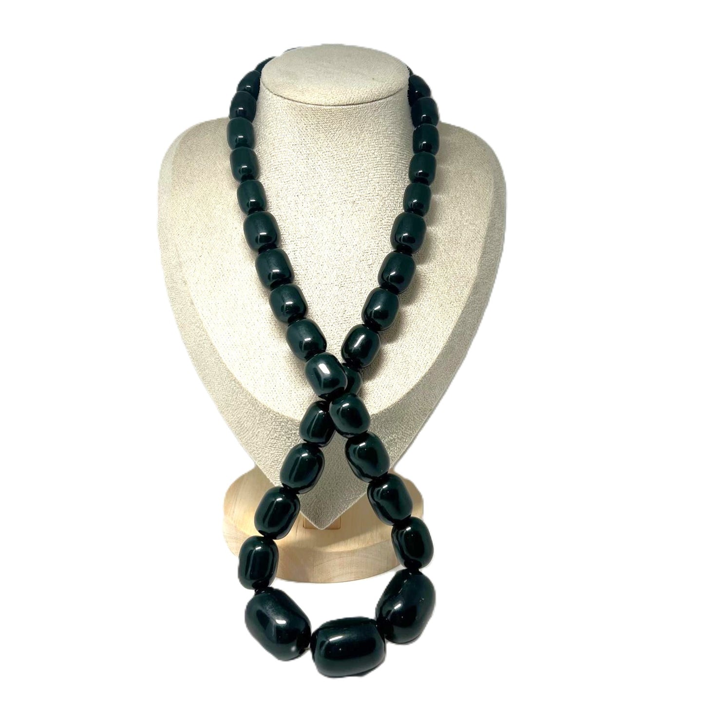 XXL grün Bakelit Kette Art Déco