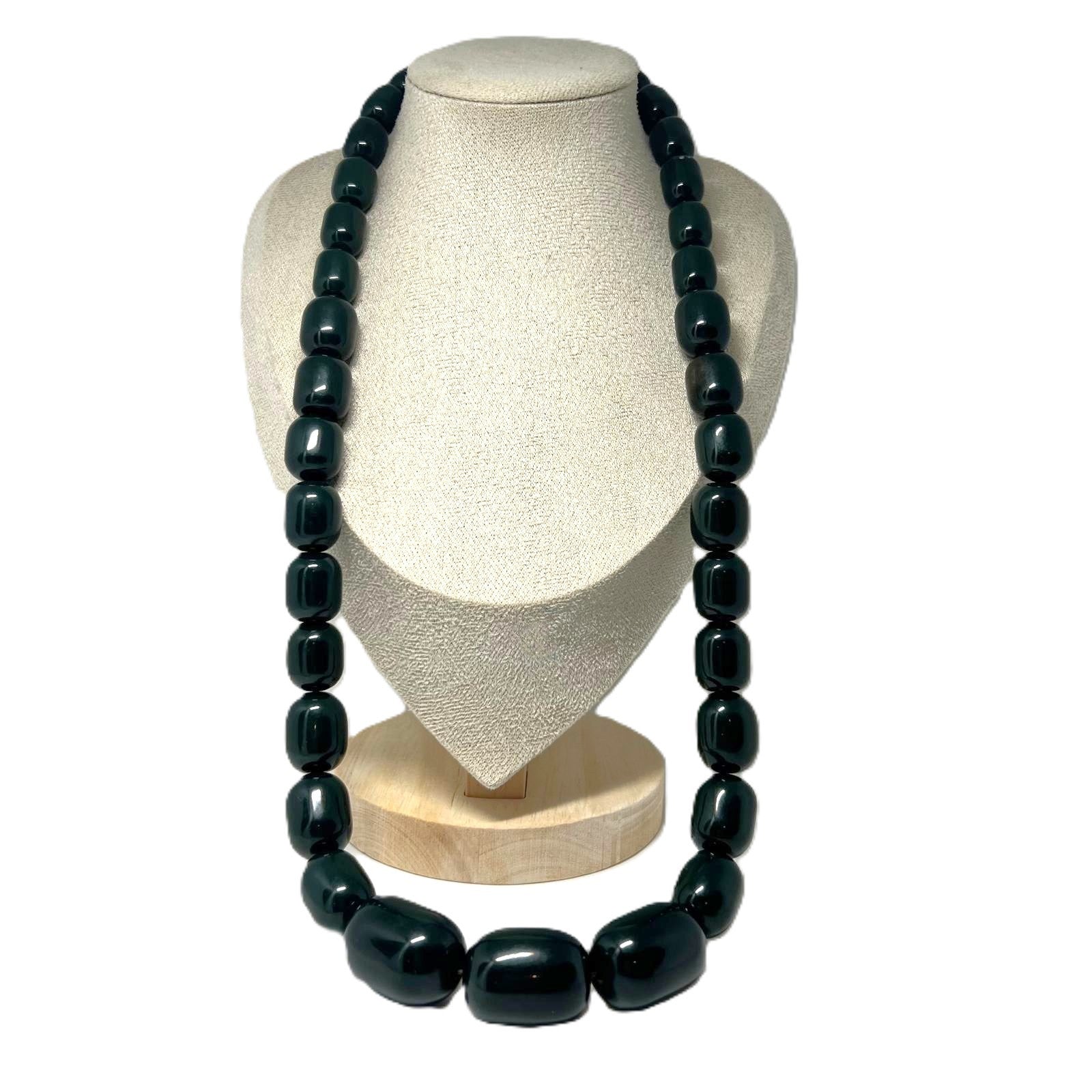 XXL grün Bakelit Kette Art Déco