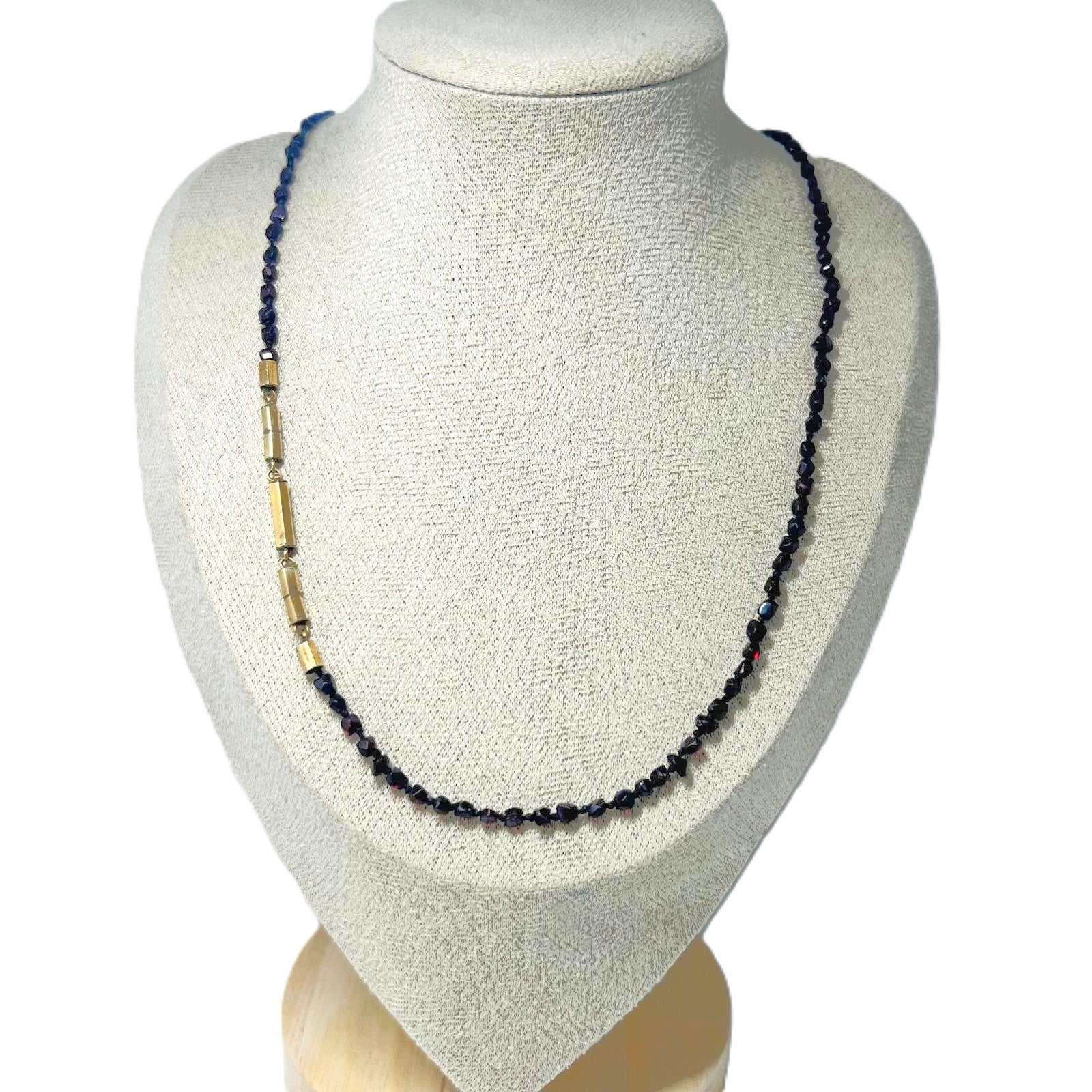 Biedermeier Granat Kette