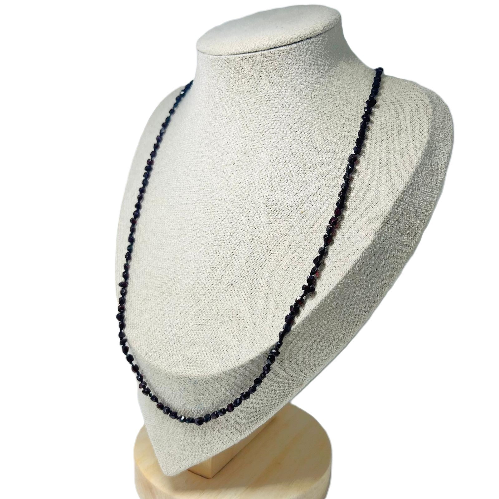 Biedermeier Granat Kette