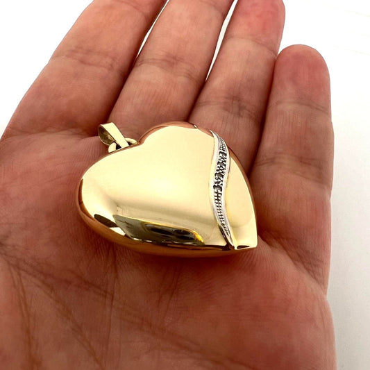 Vintage Herz Anhänger 333 Gold