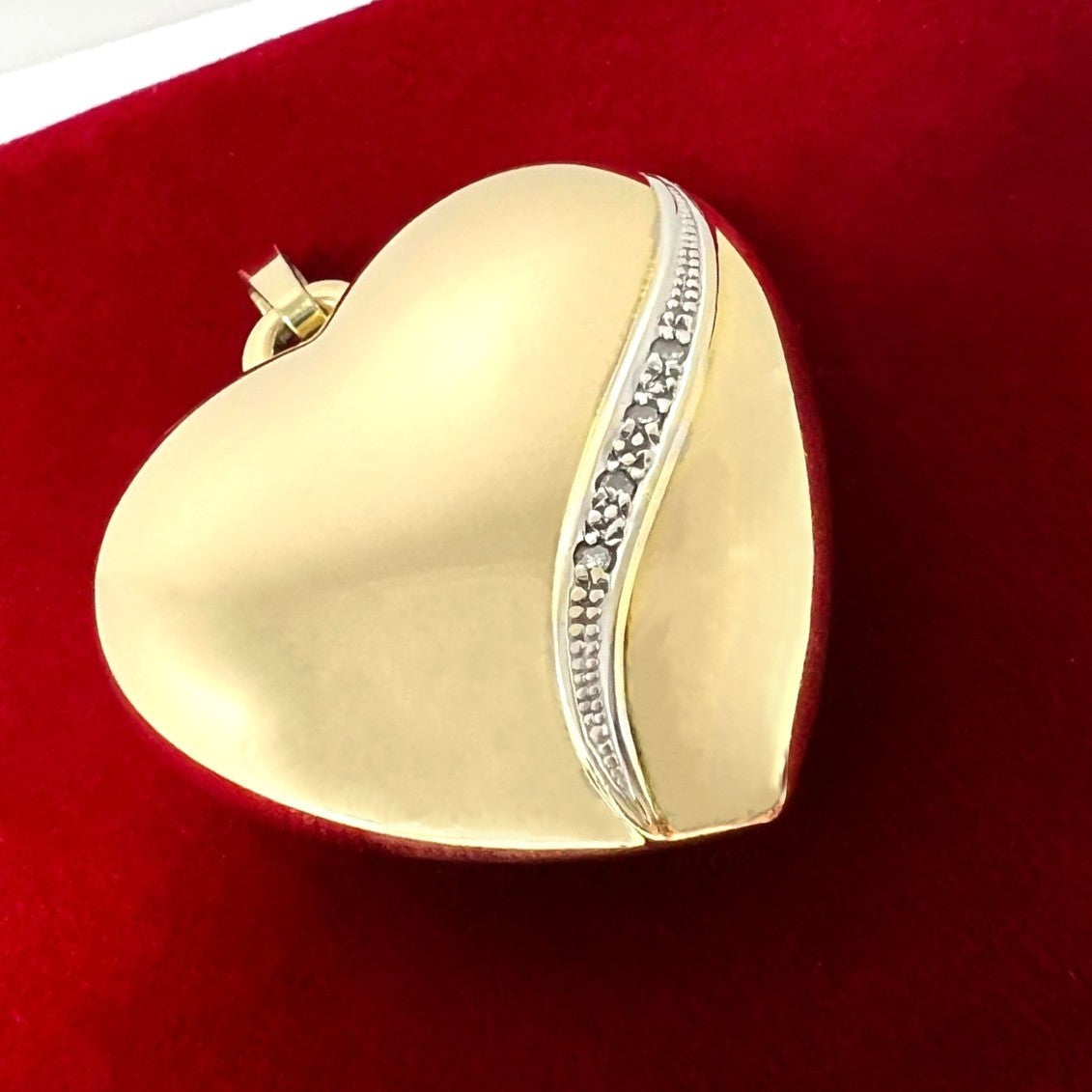 Vintage Herz Anhänger 333 Gold