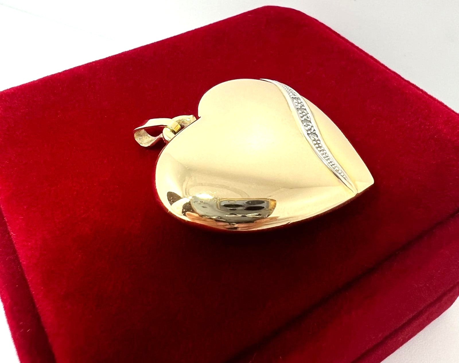 Vintage Herz Anhänger 333 Gold