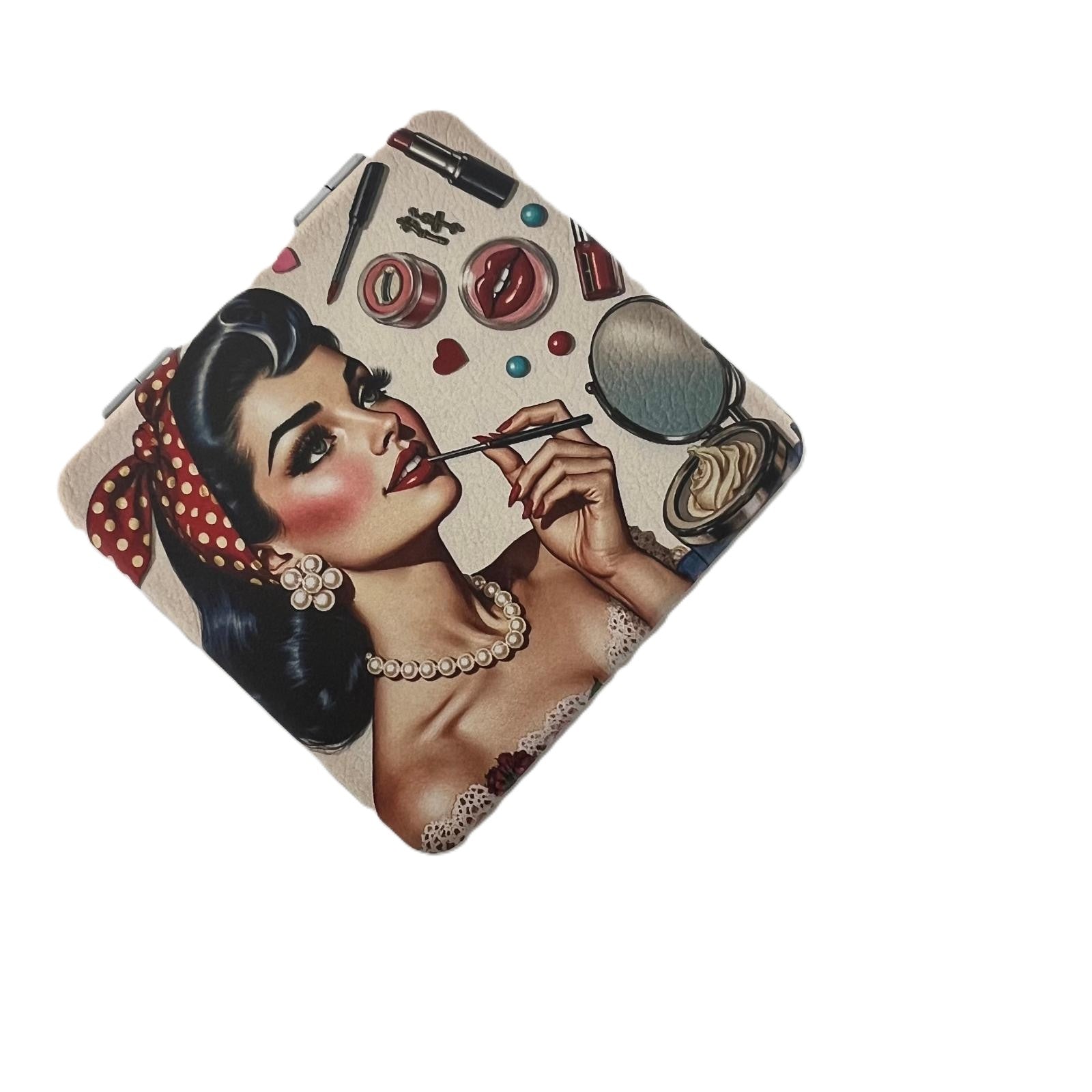 Retro Pin Up Compact Mirror