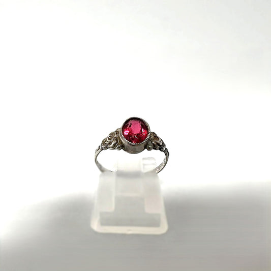 Minimalistischer Art Déco 830 Silberring 